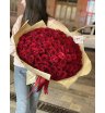 Букет красных роз «Классика моно» 1
