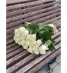 Букет из белых роз «Лимонад»
